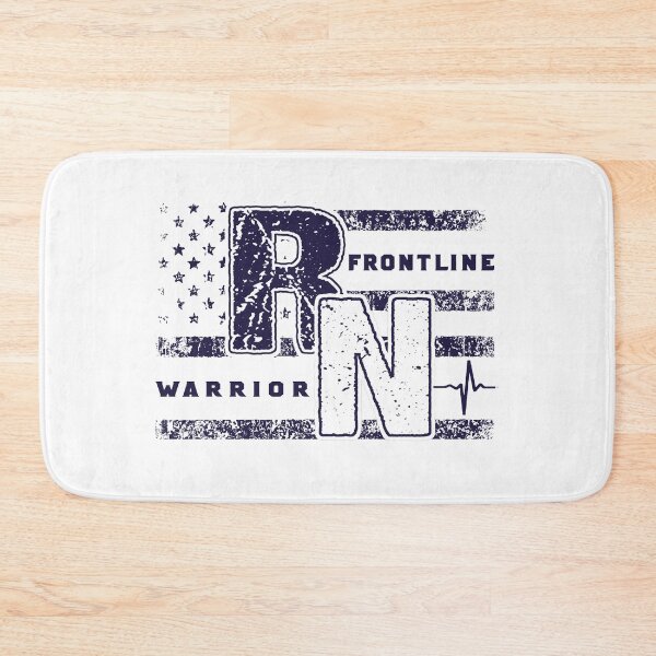 Item preview, Frontline Warrior Nurse Distressed American Flag designed and sold by RiffXS.