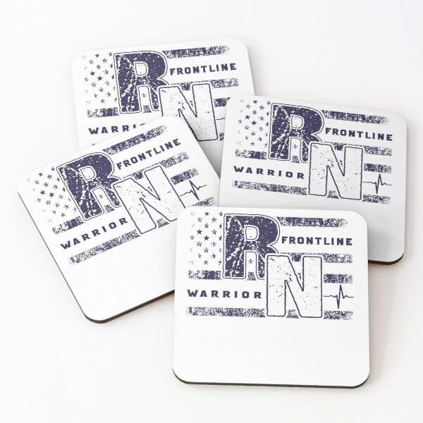 Item preview, Frontline Warrior Nurse Distressed American Flag designed and sold by RiffXS.