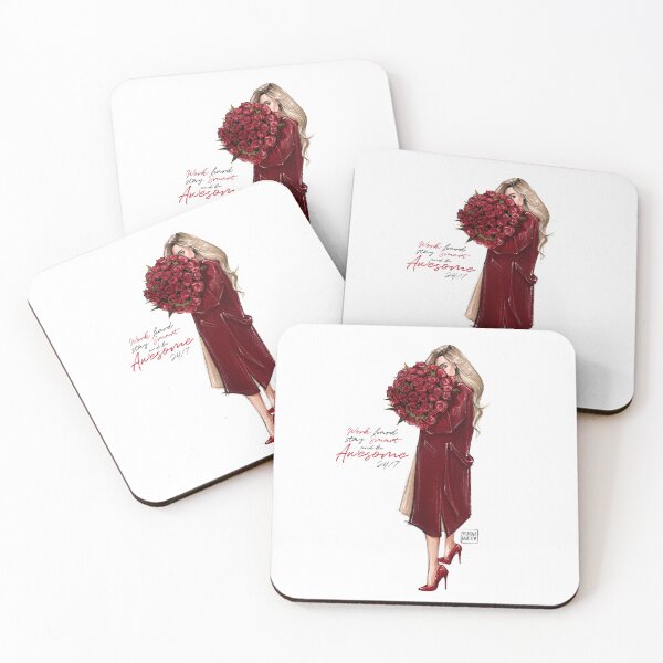 Item preview, Red Roses Beauty Girl fashion Illustration designed and sold by MariaVyunova.