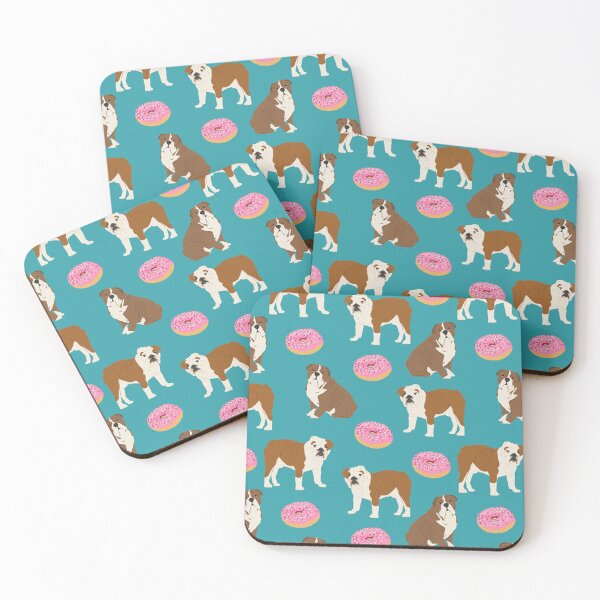 Item preview, English Bulldog dog funny picture dogs pets pop Bulldogs art donuts donas designed and sold by Coolstuff4you71.