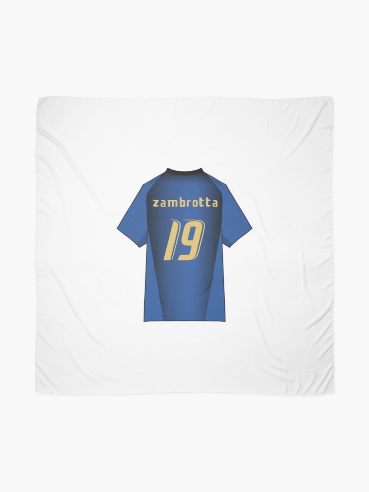 Zambrotta Italy World Cup 2006 Jersey Sticker for Sale by