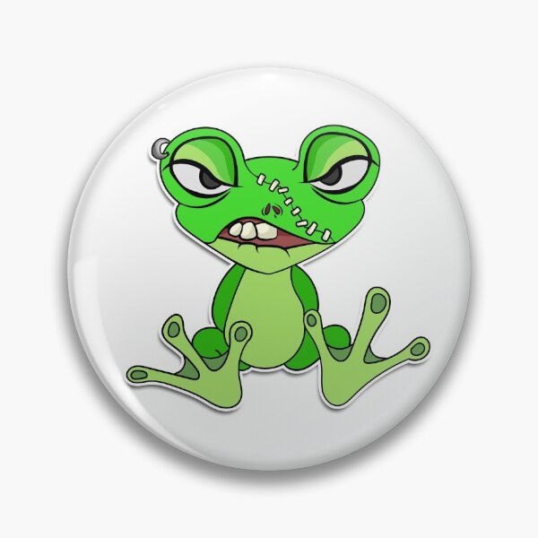 Item preview, Mean fighting frog kawaii designed and sold by creativedane.