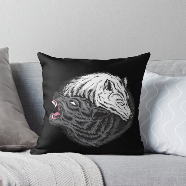 Item preview, Ying and Yang White and Black Wolf designed and sold by aMortalArtist.