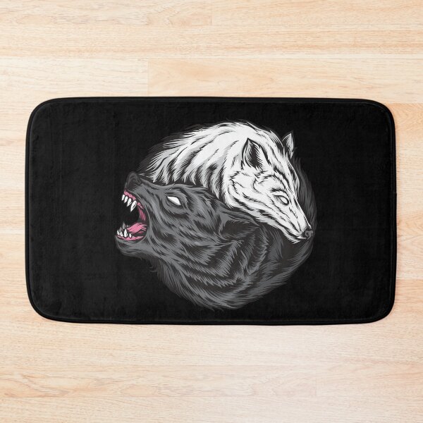 Item preview, Ying and Yang White and Black Wolf designed and sold by aMortalArtist.
