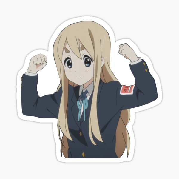 K-ON Mugi fuerte Pegatina