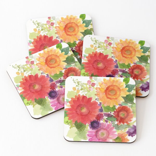 Item preview, Gerbera Daisy watercolor  designed and sold by Sue Zipkin.
