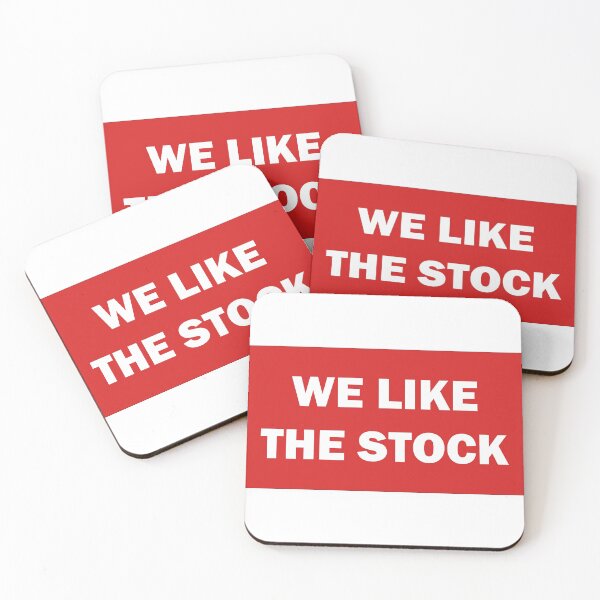 Item preview, We like the Stock, red, Wall Street Bets designed and sold by Asmoroth.