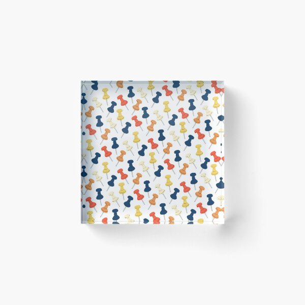 Item preview, Thumbtack Pushpin Pattern for Teachers  designed and sold by WildeandCo.