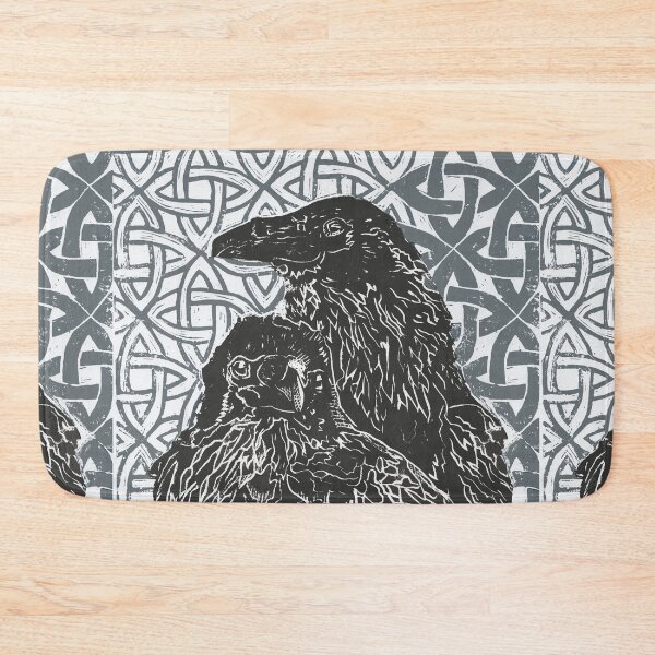 Item preview, Huginn and Muninn ( Odin's ravens, thought and mind ) designed and sold by ChloeBirnie.