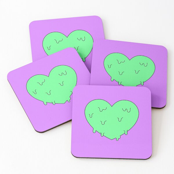 Item preview, Dripping Heart - Green designed and sold by TheeForestFox Shop.
