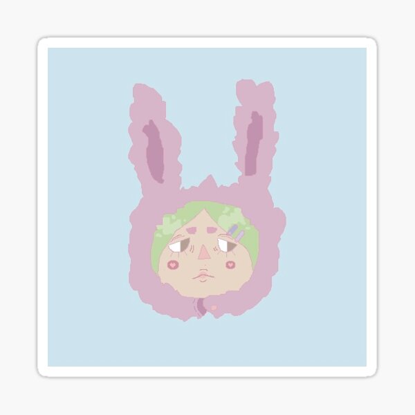 Bunny Hood Stickers Redbubble - dark reaper hood roblox