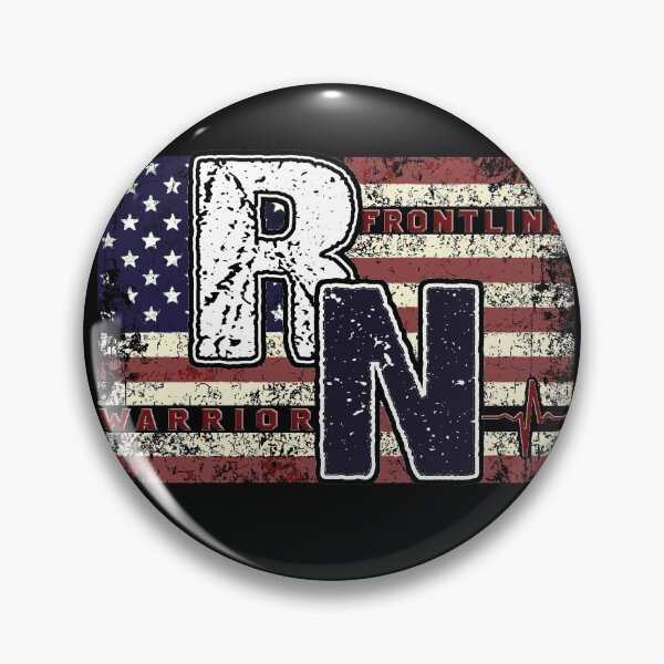 Item preview, Frontline Warrior  RN Nurses Flag designed and sold by RiffXS.