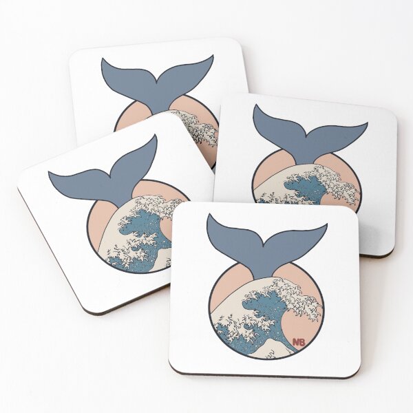 Item preview, New Bedford Massachusetts whale tail wave designed and sold by take-mymedicine.