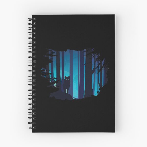 Item preview, Black Wolf Silhouette In The Forest designed and sold by aMortalArtist.