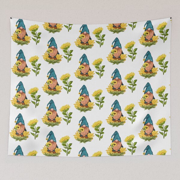Item preview, Gnome and Sunflowers designed and sold by WildingClan.