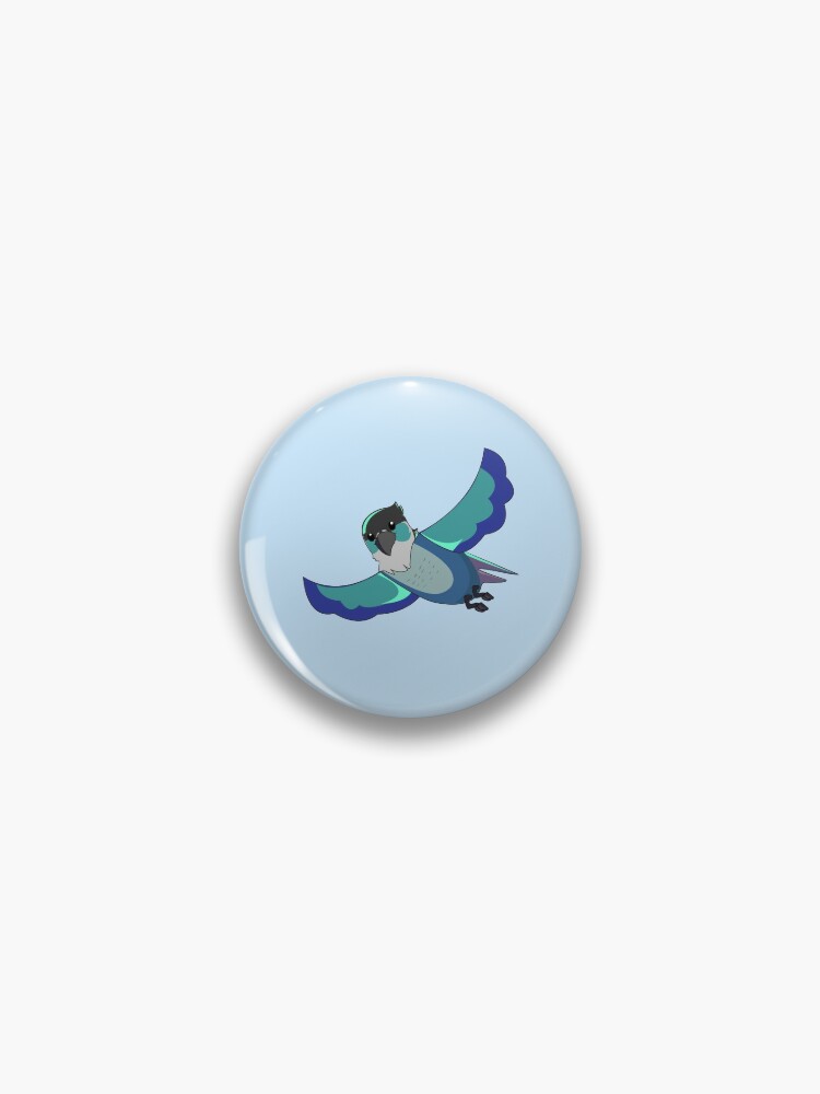 Jaiden animations funny eyes cute flying bird, parrot watching you funny   Sticker for Sale by SGS