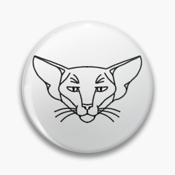 Item preview, Oriental Shorthair Cat Line Art (Textured) designed and sold by lucikaul.