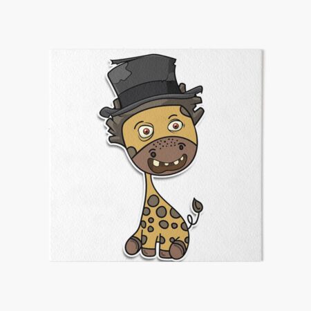 Evil Giraffe Art Board Prints Redbubble - sinister f avatar roblox