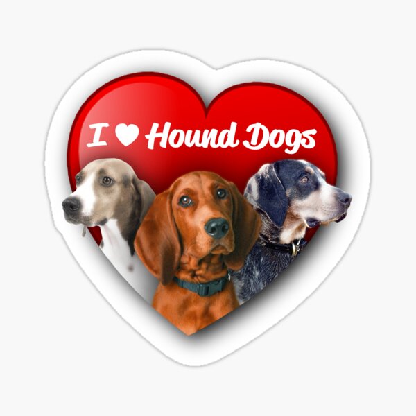 I [Heart] Hound Dogs Sticker