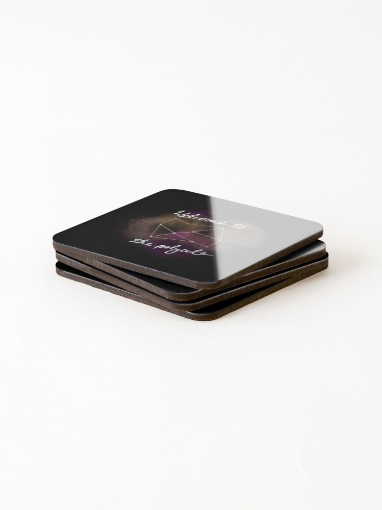 Alternate view of Welcome To The Polycule Coasters (Set of 4)