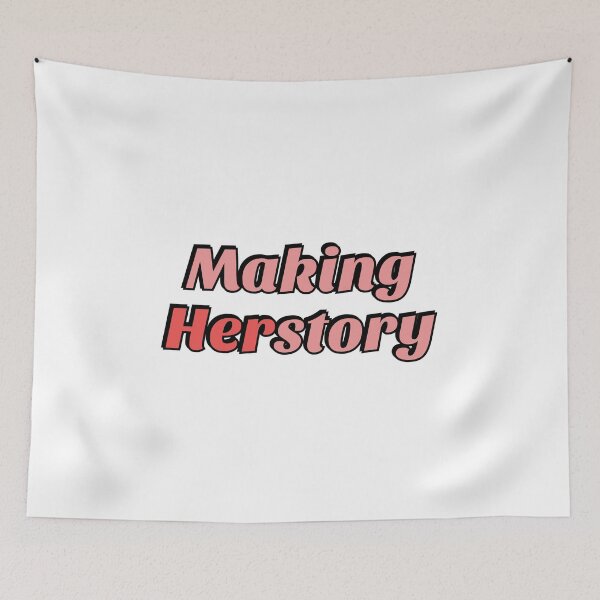 Item preview, Making Herstory pink red designed and sold by Inspirationmotivation.