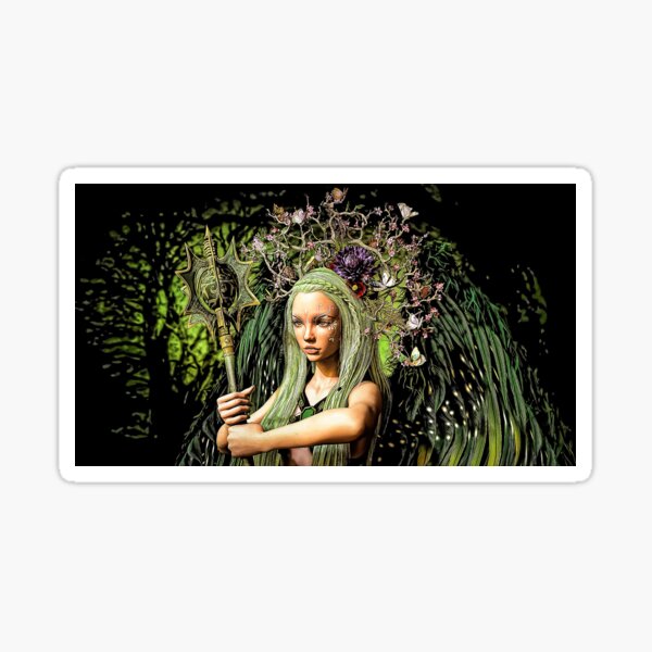 angel forest Sticker