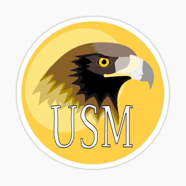 "USM Golden Eagle" Sticker for Sale by Maple Design Studio Redbubble