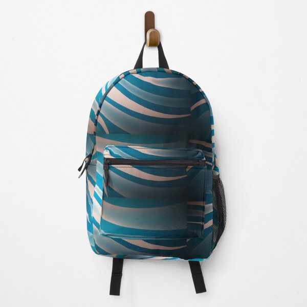 Item preview, blue abstract background with waves designed and sold by bestoffers.