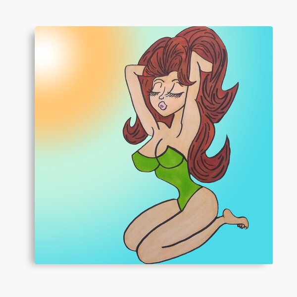 beach babe Canvas Print