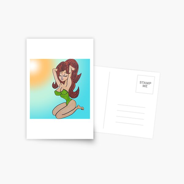 beach babe Postcard
