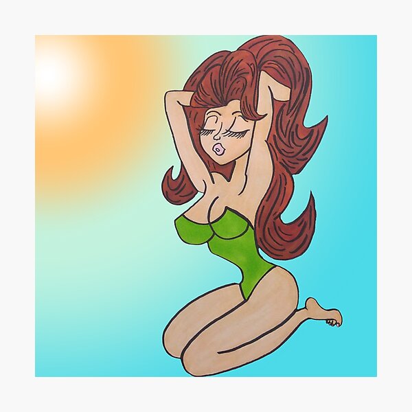 beach babe Photographic Print