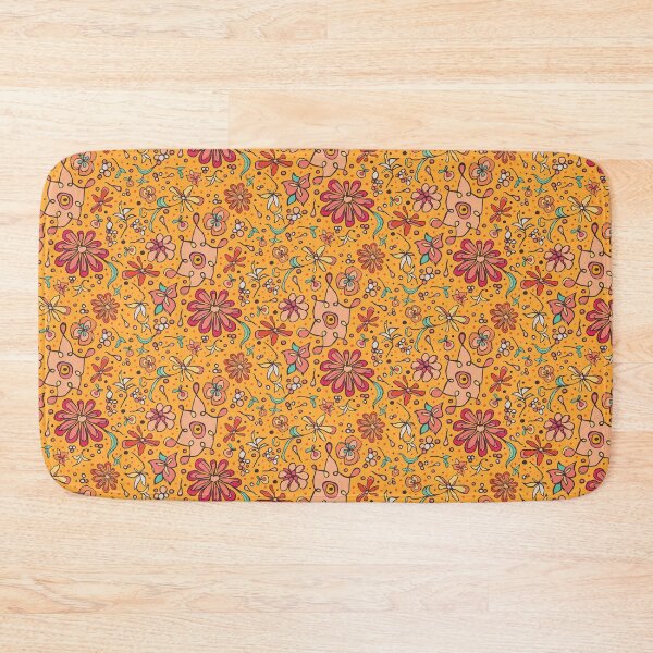 Item preview, Blossom Burst Yellow - Hand Drawn Floral Pattern designed and sold by DeAnne Bedier.