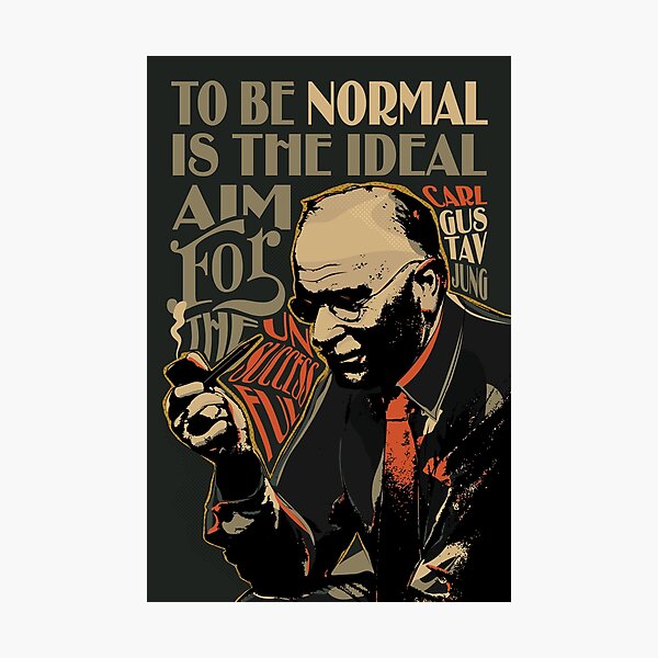 Item preview, Carl Gustav Jung, Quotes, Pop Art Portrait, Inspirational, celebrities, Mental Health, Self Awareness, Psychology, Mindfulness, Wellbeing Prints, Wall Art, Gift, Print designed and sold by BONBcreative.