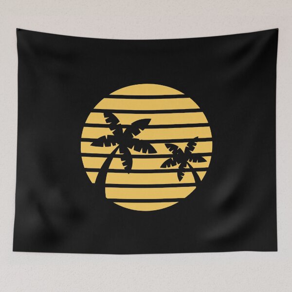 Item preview, Retro Golden Island Sunset designed and sold by friendlyspoon.