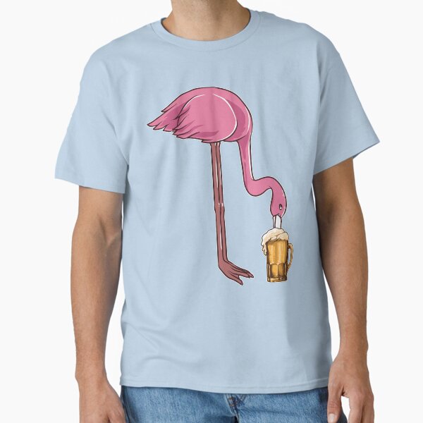 Item preview, Beer makes cute flamingos happy | Flamingo Love designed and sold by Petra Becker.