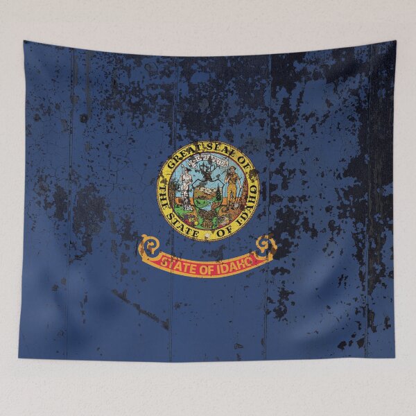 Item preview, Idaho Flag Rustic designed and sold by TRowanDesign.