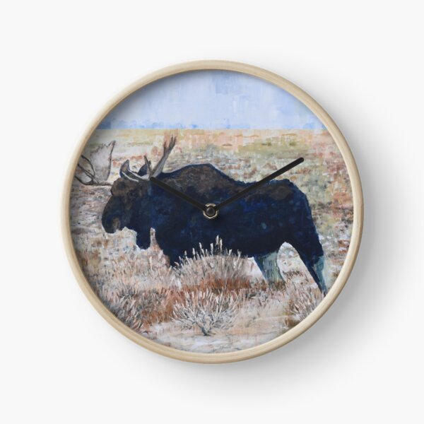North American Wildlife Series: Moose Clock
