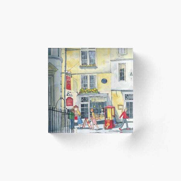 Sally Lunn's House, the oldest house in Bath. Acrylic Block