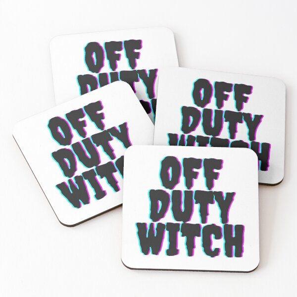Item preview, Off Duty Witch Large 3D Font Glitch Print Design designed and sold by LittleIconShop.