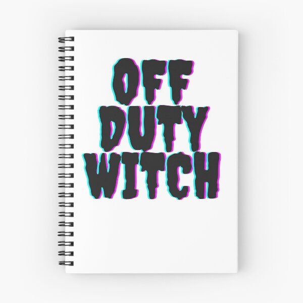 Item preview, Off Duty Witch Large 3D Font Glitch Print Design designed and sold by LittleIconShop.