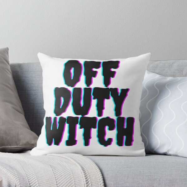 Item preview, Off Duty Witch Large 3D Font Glitch Print Design designed and sold by LittleIconShop.
