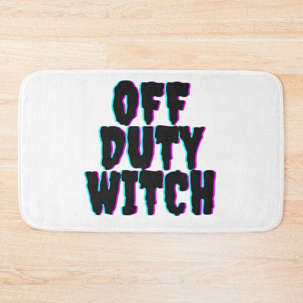 Item preview, Off Duty Witch Large 3D Font Glitch Print Design designed and sold by LittleIconShop.