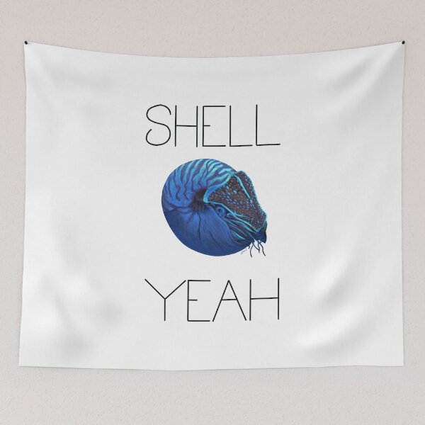 Item preview, Shell Yeah (Nautilus) designed and sold by LauraWolfArtist.