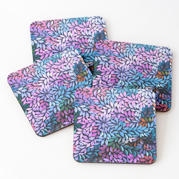 Item preview, Australian Aboriginal Art Pink and Blue, Australian Indigenous Art designed and sold by GhostGumDesigns.