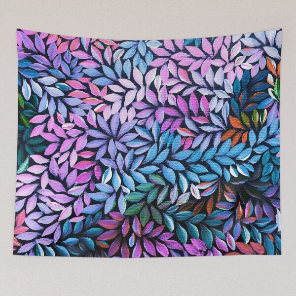 Item preview, Australian Aboriginal Art Pink and Blue, Australian Indigenous Art designed and sold by GhostGumDesigns.