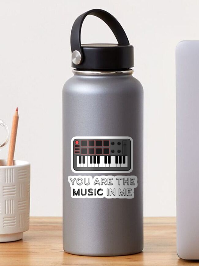 Thumbnail 1 of 3, Sticker, You Are The Music In Me Midi Keyboard designed and sold by JTatum95.
