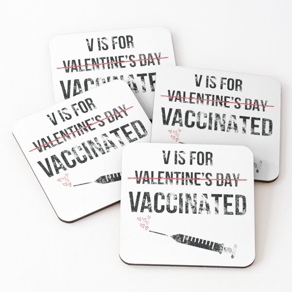 Item preview, V is for Vaccinated designed and sold by Aglmam Store.
