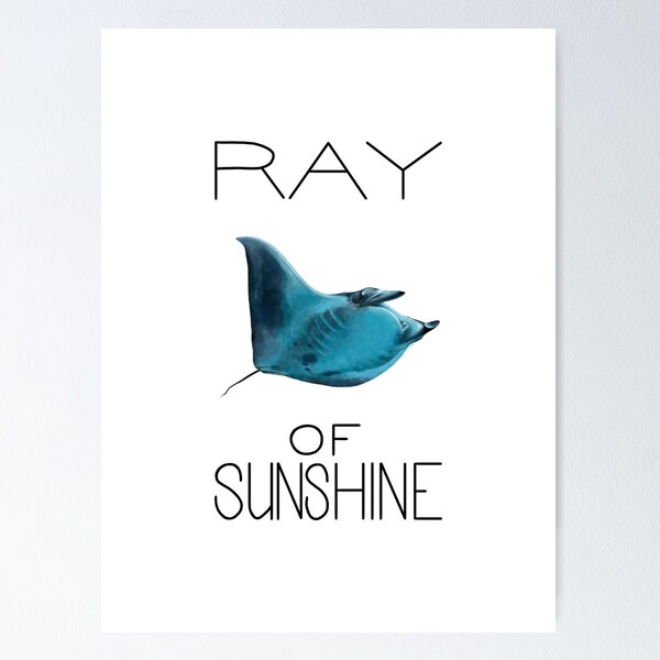 Item preview, Ray of Sunshine (Manta Ray) designed and sold by LauraWolfArtist.