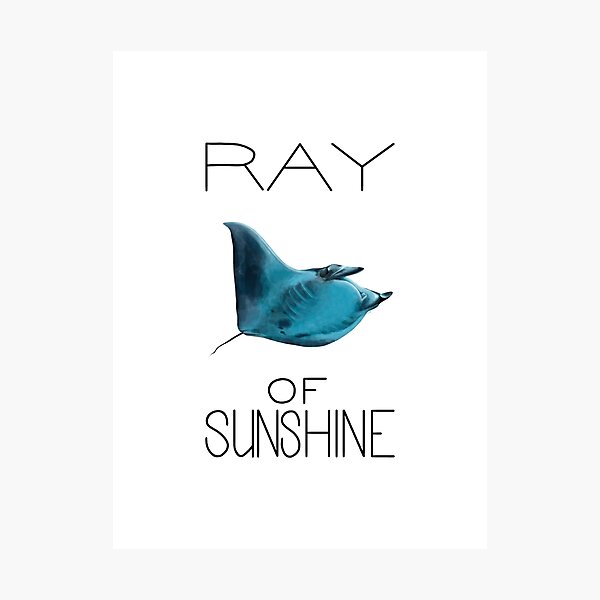 Item preview, Ray of Sunshine (Manta Ray) designed and sold by LauraWolfArtist.
