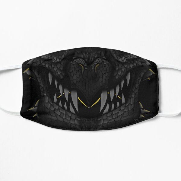 Black Dragon Mouth Mask V2 Flat Mask